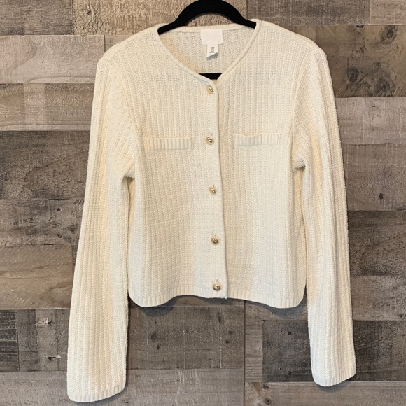 H&M Sweater Jacket with gold buttons - Picture 13 of 16